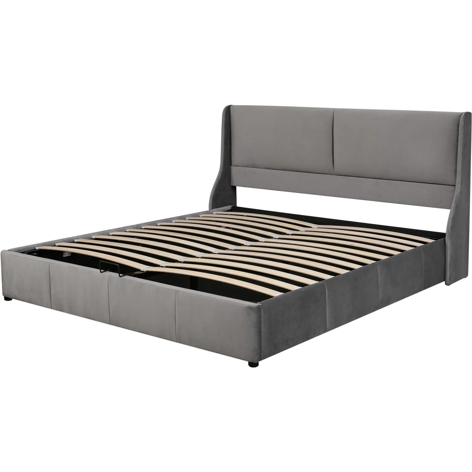 okwish Doppelbett 180×200 Hydraulisches Funktionsbett ohne Matratze