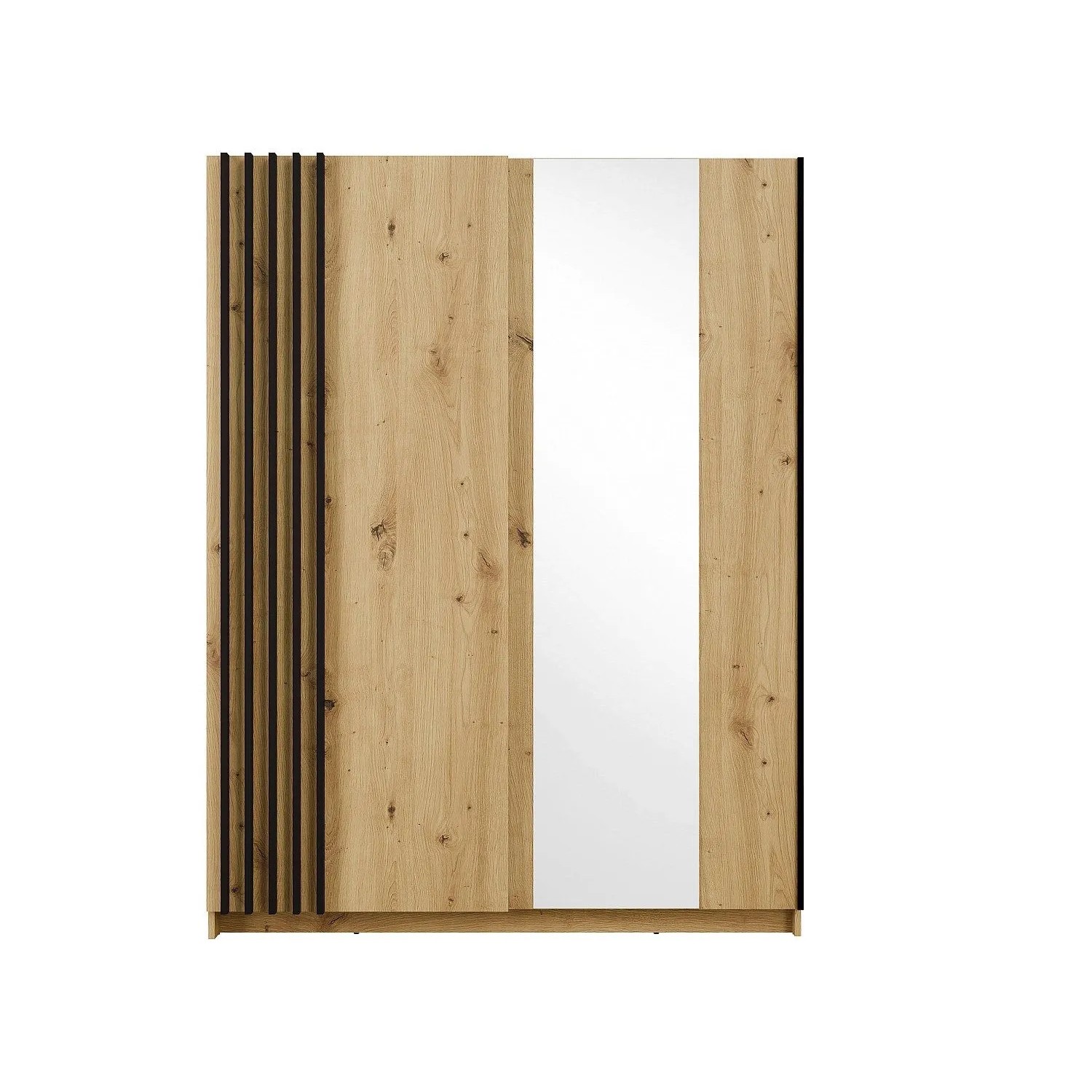 Vente-unique Kleiderschrank Calela Naturfarben Hell 150.6 cm