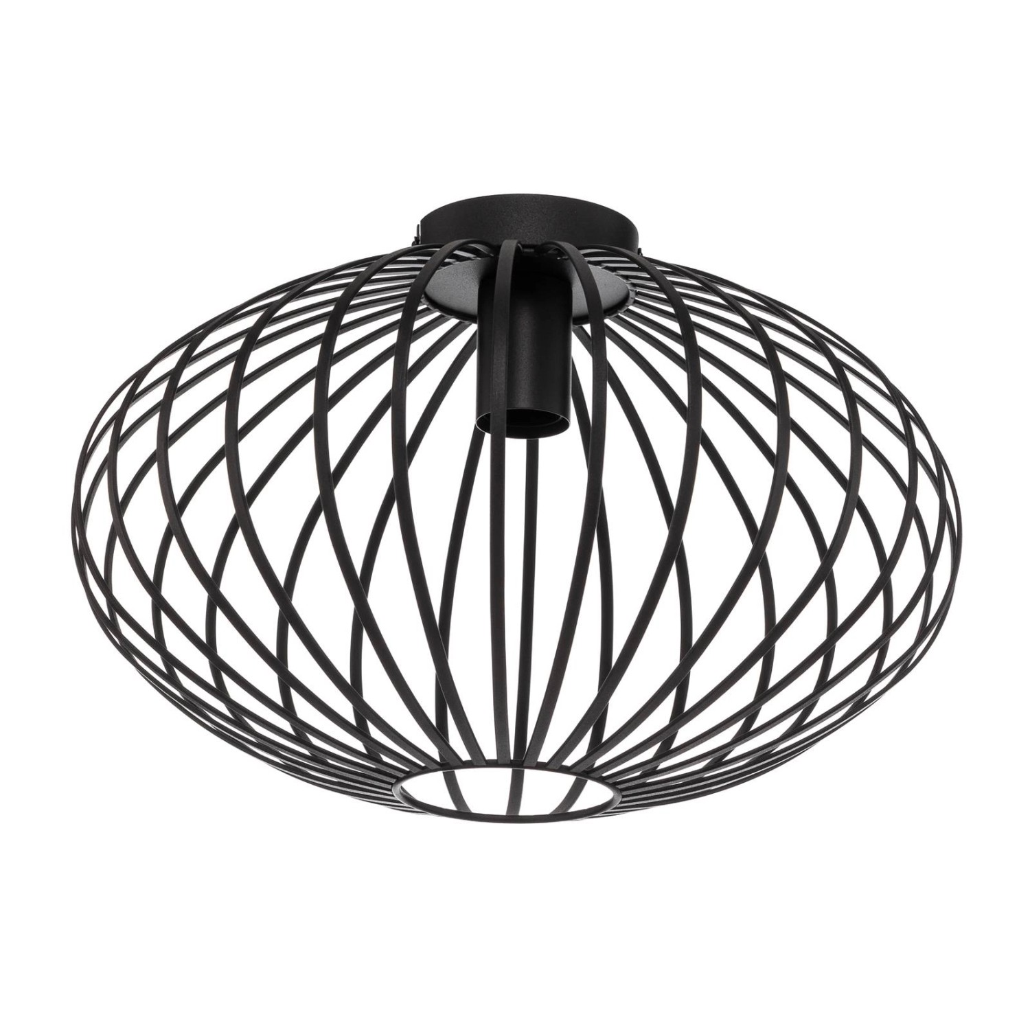Lindby Deckenlampe Maivi 10012899 Modern in Schwarz aus Metall 1-flammig E27 Wohnzimmerleuchte