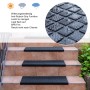 BigDean 10er Set Stufenmatten aus Gummi 65x25cm Treppenstufen Matten für Außen Outdoor Antirutschmatten Treppe Antirutsch Gummimatten_5
