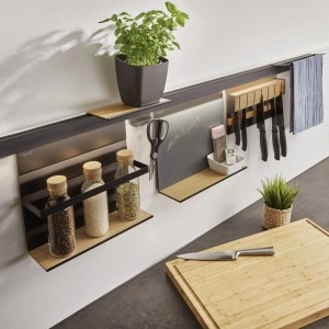 Kesseböhmer Linero MosaiQ 2er Hakenleiste Schwarz 85 mm Zum Einhängen