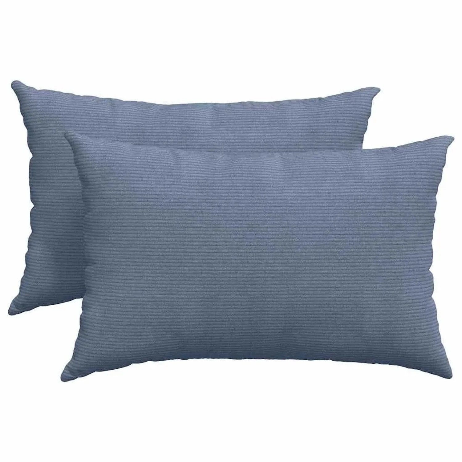 vidaXL Sofakissen 2 Stück Blau 60 x 40 cm Cordstoff 42013691