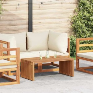 vidaXL Garten Beistelltisch Braun 90 x 50 x 36 cm Teak-Massivholz 42006355