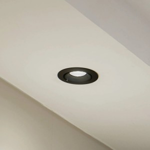 Arcchio LED Hochvolt Einbaustrahler Harcos 10017540 Modern in Schwarz aus Aluminium 1-flammig Wohnzimmerleuchte