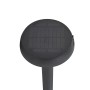 Schwarze Lindby LED Solarleuchte Brinca mit Bewegungsmelder für den Garten.