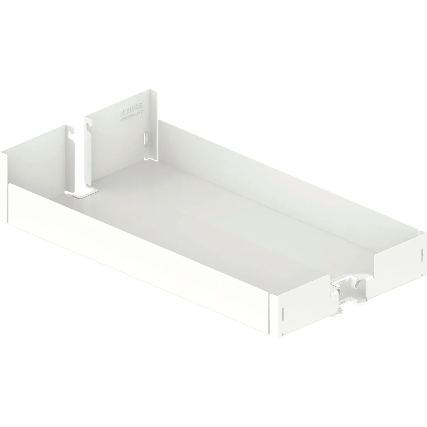 Peka Einhängetablar Liro Kb 450mm für Hochschrank Standard Boden Apothekerschrank Stahlblech Pulverbeschichtet Weiß