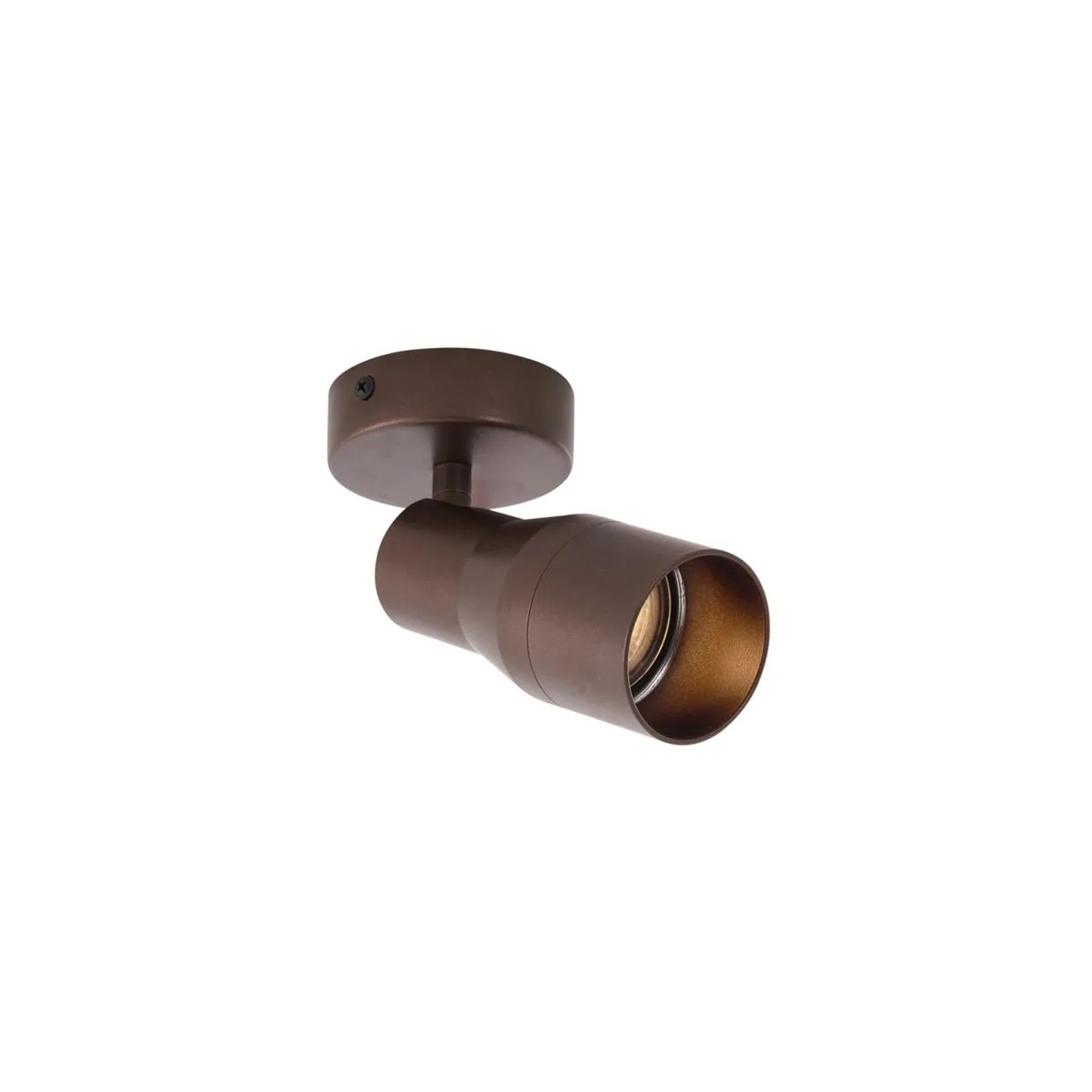 QAZQA Moderne Deckenleuchte Dunkelbronze GU10 50mm Rund Stanley