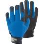 Workpower Kinderhandschuhe Fidel, blau-schwarz, Größe 4. Arbeitshandschuhe für Kinder.