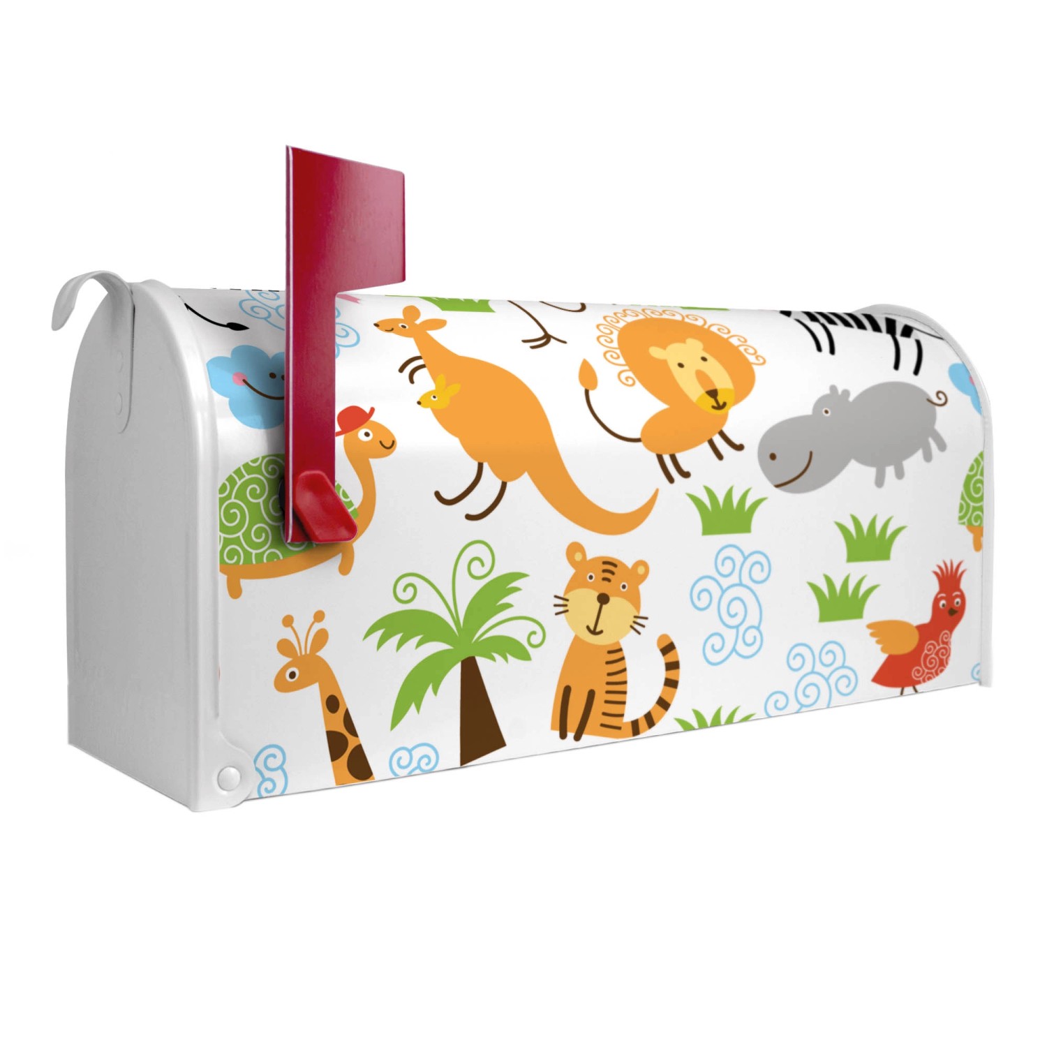 Banjado Amerikanischer Briefkasten Weiß 48x22x16cm US Mailbox Letterbox Pos günstig online kaufen