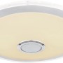 Weiße Globo LED-Deckenleuchte Dunny, 2-flammig, mit integriertem Lautsprecher und Farbwechsler.