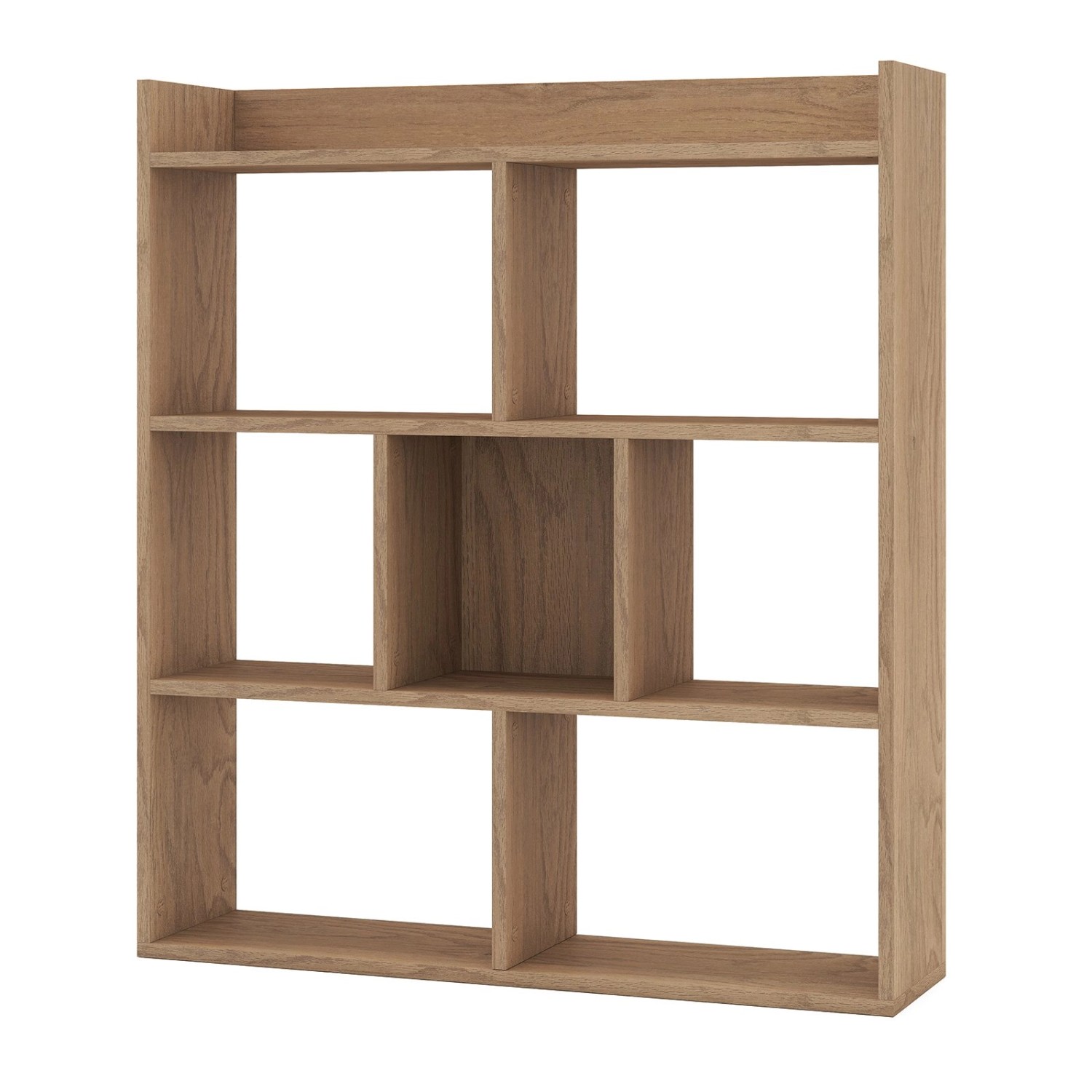 Costway Bücherregal mit 7 Fächern 80 x 20 x 90 cm Natur günstig online kaufen