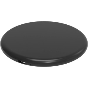 Schwarzes Ladepad Qi C-109 zum kabellosen Aufladen von Smartphones.