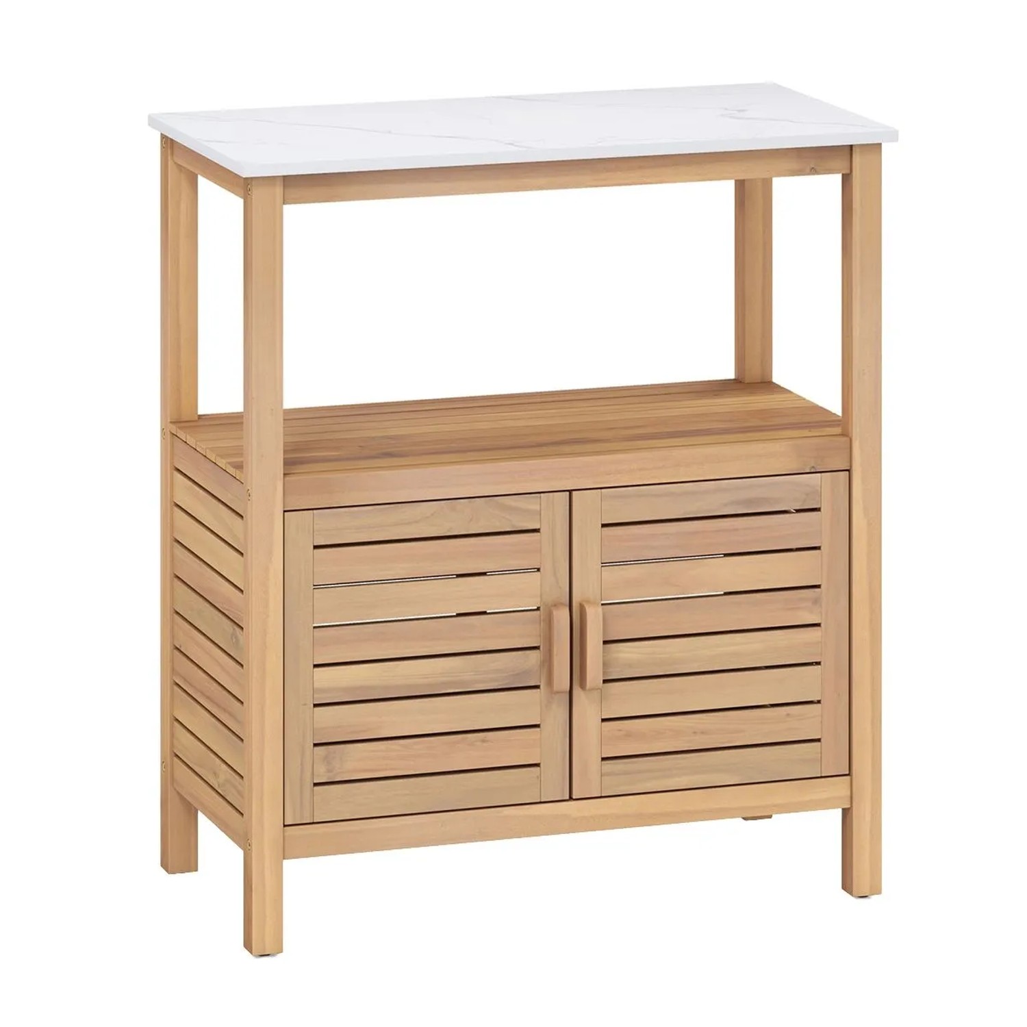 Costway Pflanztisch mit Unterschrank 80 x 40 x 90,5 cm Gartenschrank