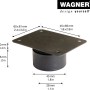 Wagner Möbelfuß Justus Lounge, 4er Set. Höhenverstellbare Möbelbeine mit QuickClick System und Anschraubplatte.