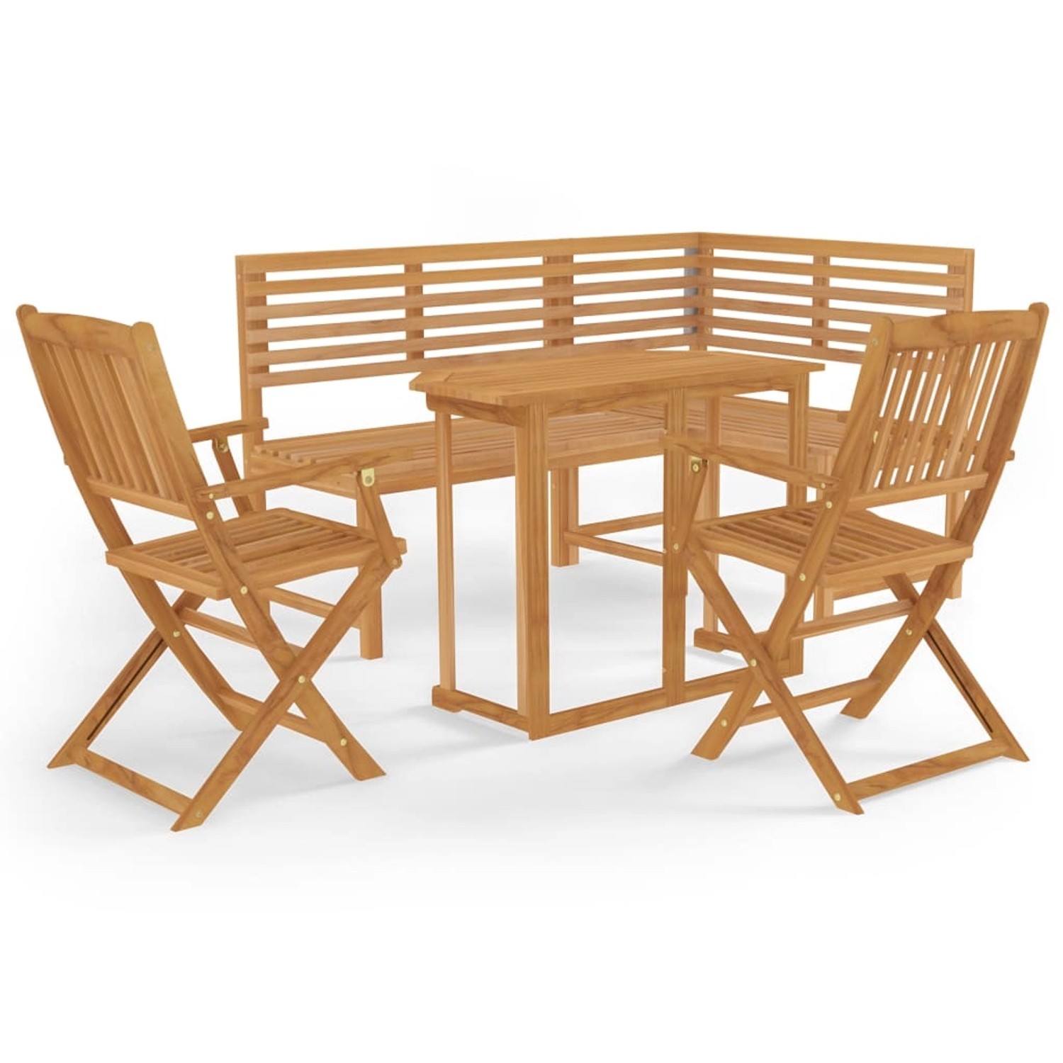 vidaXL 4-tlg Bistro-Set Massivholz Akazie Modell 1