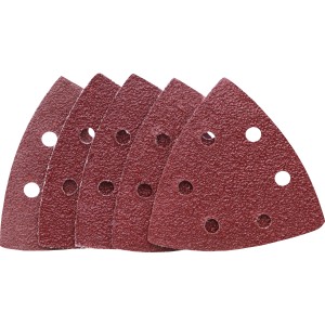 LUX Schleifauflagen für Deltaschleifer, 25 Stück, Körnung 40, zum Schleifen von Holz und Metall.