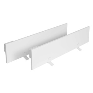 Zwei weiße Dalsys Anti-Schimmel-Heizkörper (60W) mit Paneelen und Halterungen.