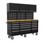 Galaflor Mobile Werkbank mit Lochwand Oberschränken und Arbeitsplatte 183 cm_6