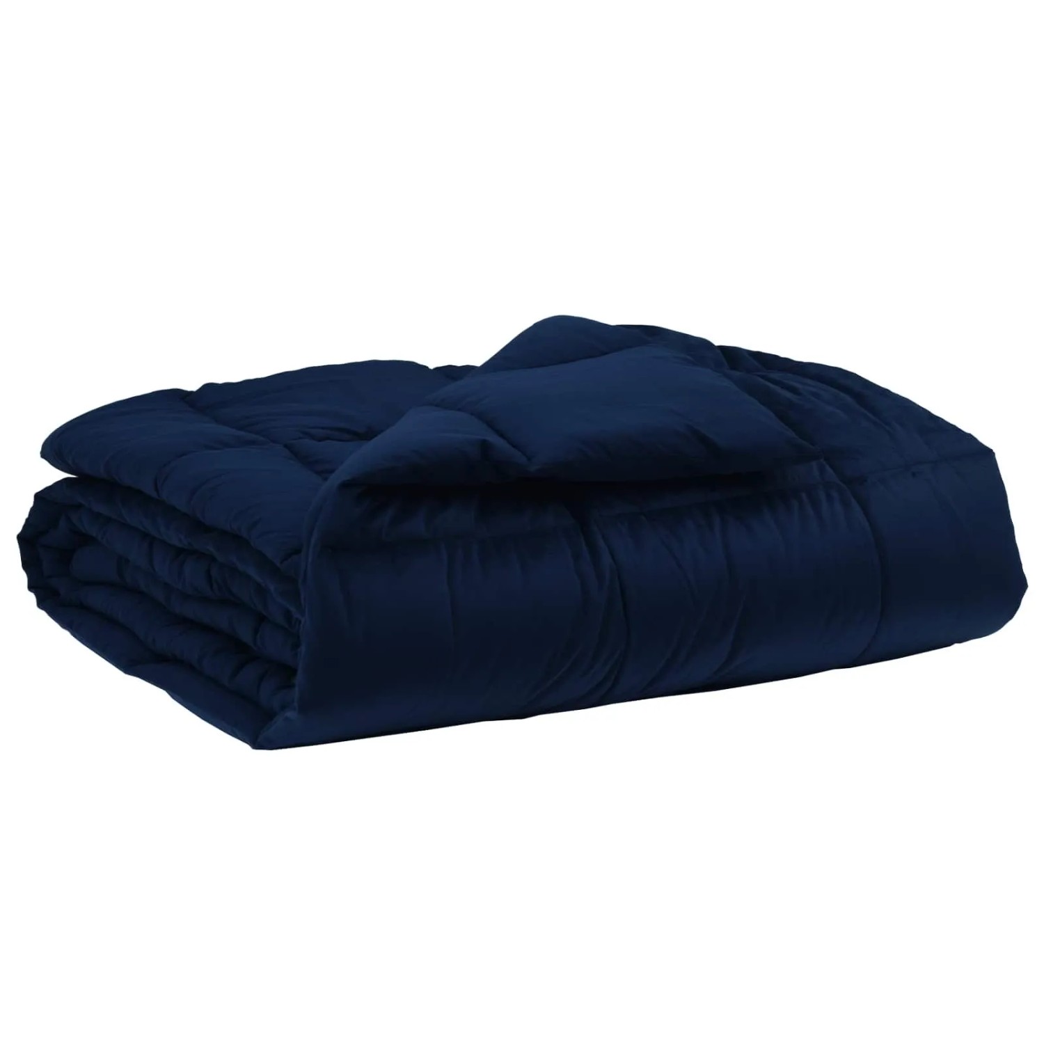vidaXL Sommerdecke Gepolstert Dunkelblau 220 x 240 cm Mikrofaser 42025974