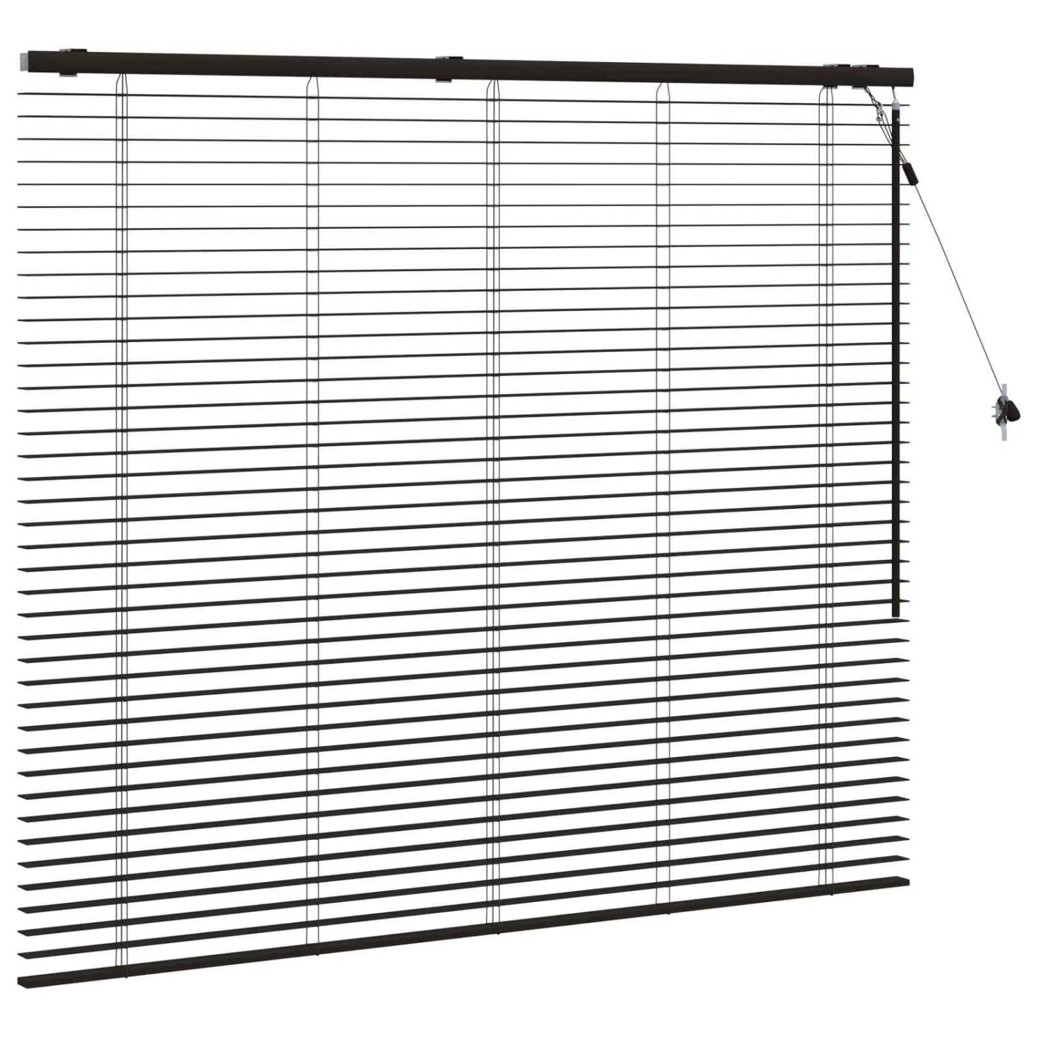 vidaXL Venezianische Jalousie Dunkelbraun 145 x 130 cm 35 mm 42015550