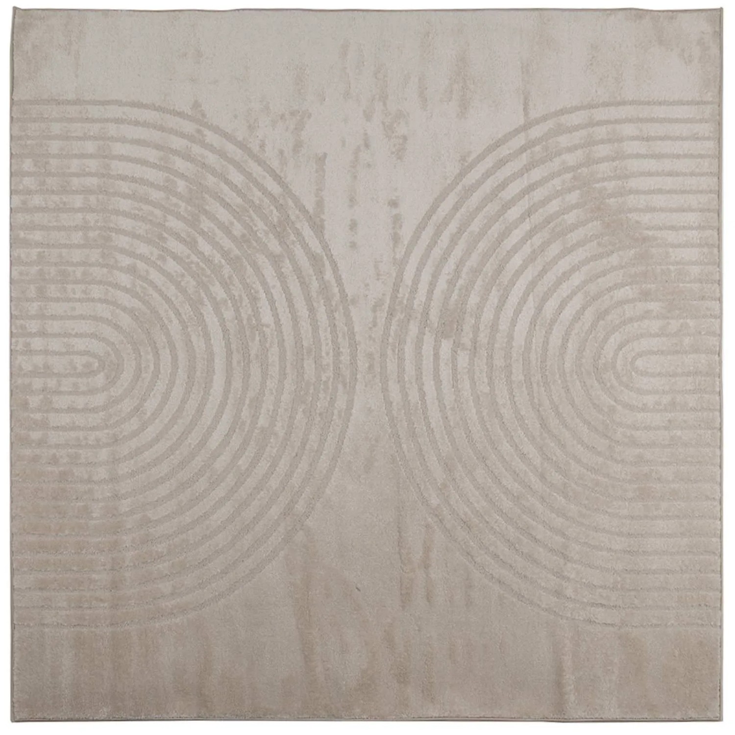 vidaXL Bereichsteppiche Quadratisch GALATI Beige 120 x 120 cm 42022811
