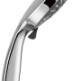 Verchromte baliv Handbrause HBR-120.50 mit 5 Strahlarten und Antikalk-Noppen.