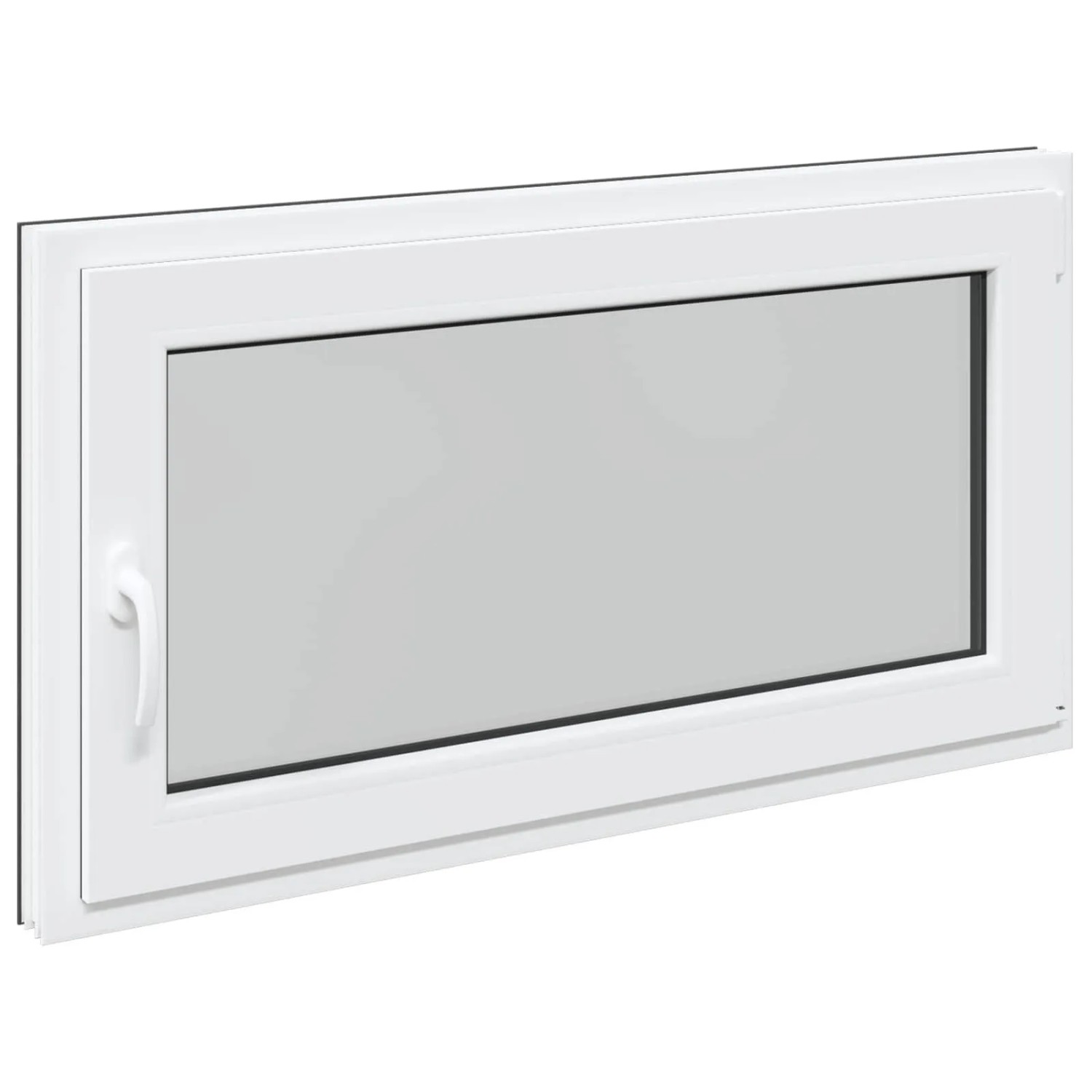 vidaXL Kellerfenster RISOR Anthrazit 110 x 50 cm PVC und Glas 42047337