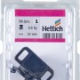 Hettich Magnetschnäpper in Gunmetal, verstellbar, Haltekraft 0,6 kg, für Möbel und Haushaltshelfer.