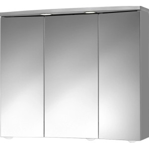 Jokey Spiegelschrank Trava 75 cm mit drei Spiegeltüren und Beleuchtung.