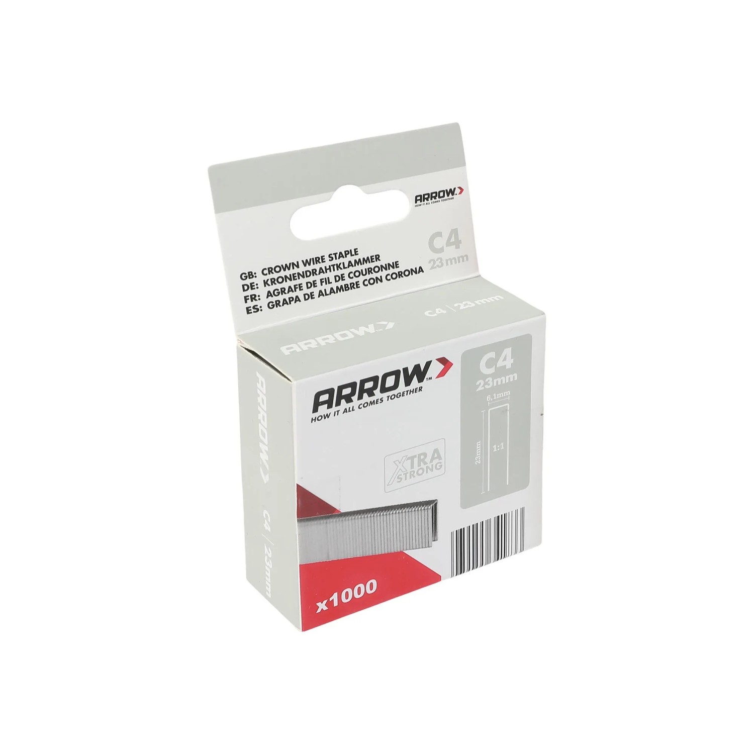 Arrow Klammer C4 Länge 23 mm 1.000 Stück