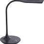 Schwarze LED-Tischleuchte Rafael mit Touchdimmer und verstellbarer Lichtfarbe.