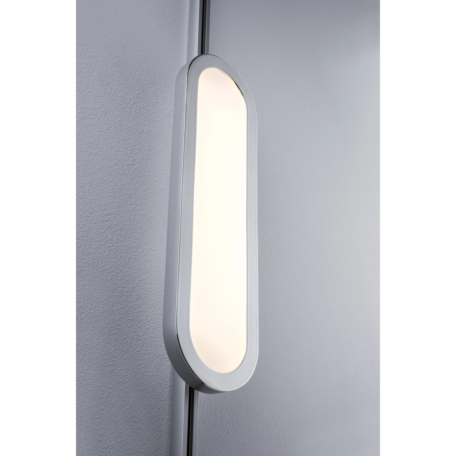 Paulmann URail LED-Panel Loop, 7W, Chrom matt, Teil des Schienensystems.
