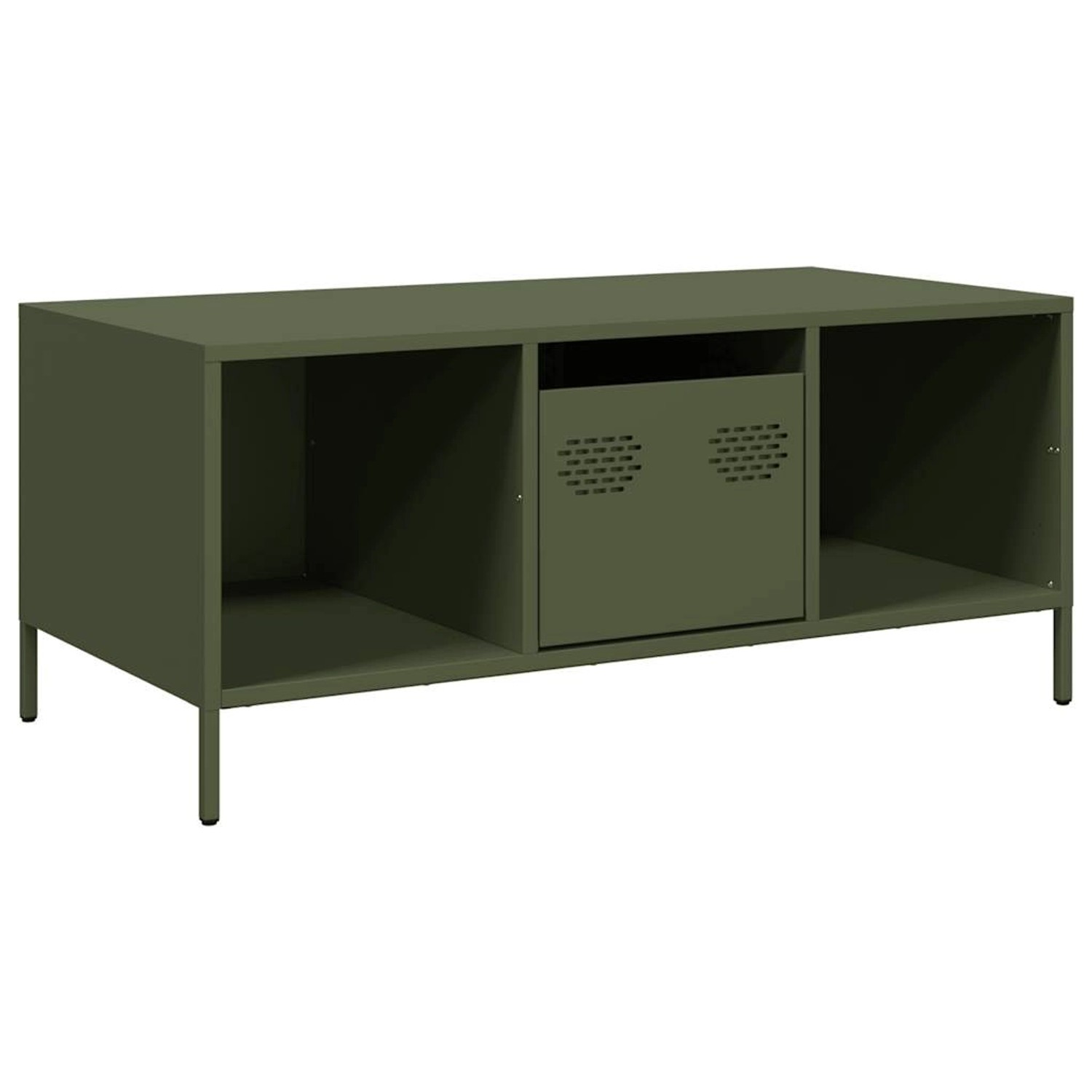 vidaXL Couchtisch Olivgrün 101,5x50x43,5 cm Kaltgewalzter Stahl 851278 günstig online kaufen
