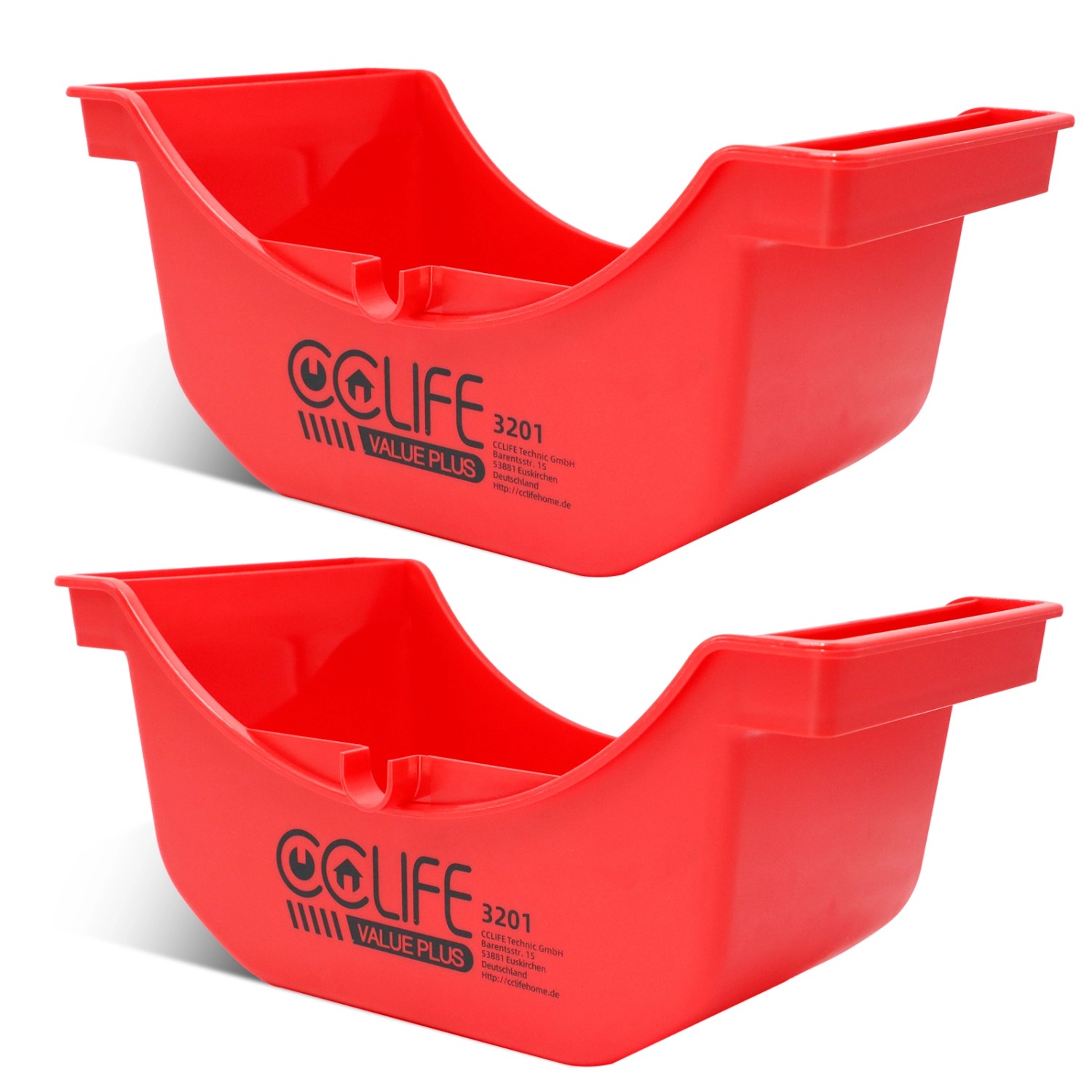 CCLIFE 2 Stück Tragbarer Ölauffangbehälter Für Ölwechsel 2,5L