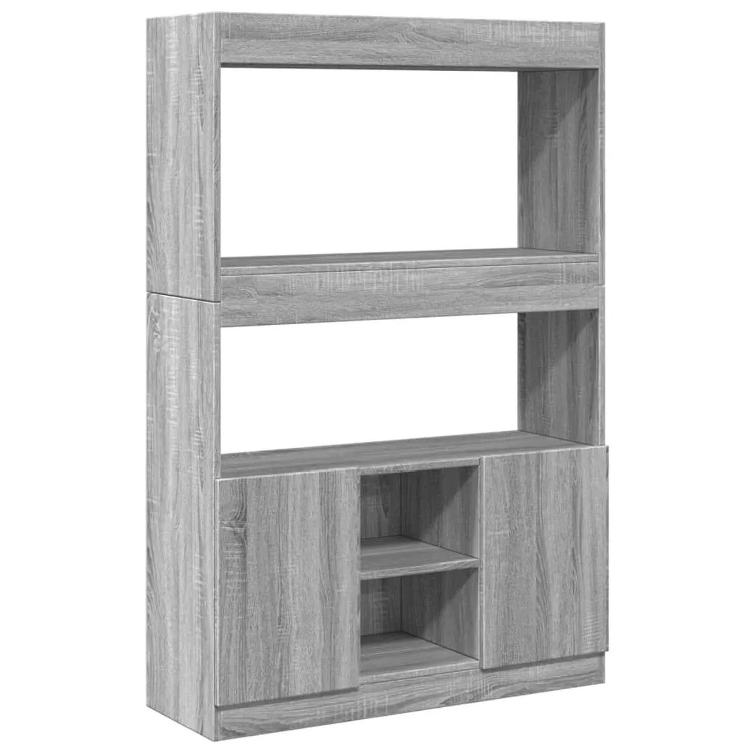 Thumbnail - vidaXL Highboard Grau Sonoma 92x33x140 cm Holzwerkstoff 3309614