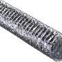 Flexibler, schwer entflammbarer Schlauch, 2 m, System 100, aus Alufolie mit Polyesterbeschichtung.