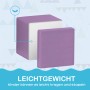 HOMCOM Bausteine, 12er Set, lila Schaumstoff Bauklötze für Spieltürme & Spielanlagen.