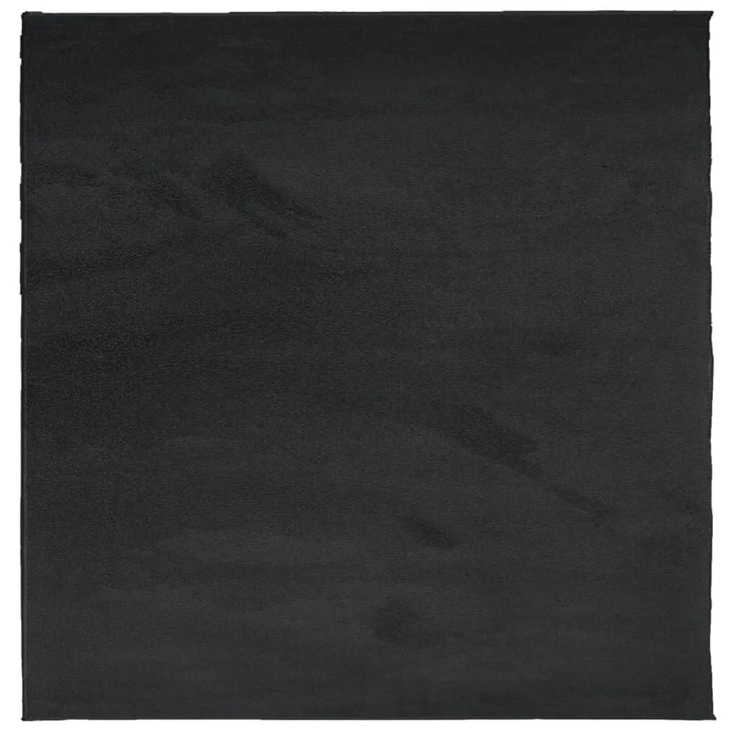 Schwarzer vidaXL Teppich OVIEDO, Kurzflor, 200x200 cm.
