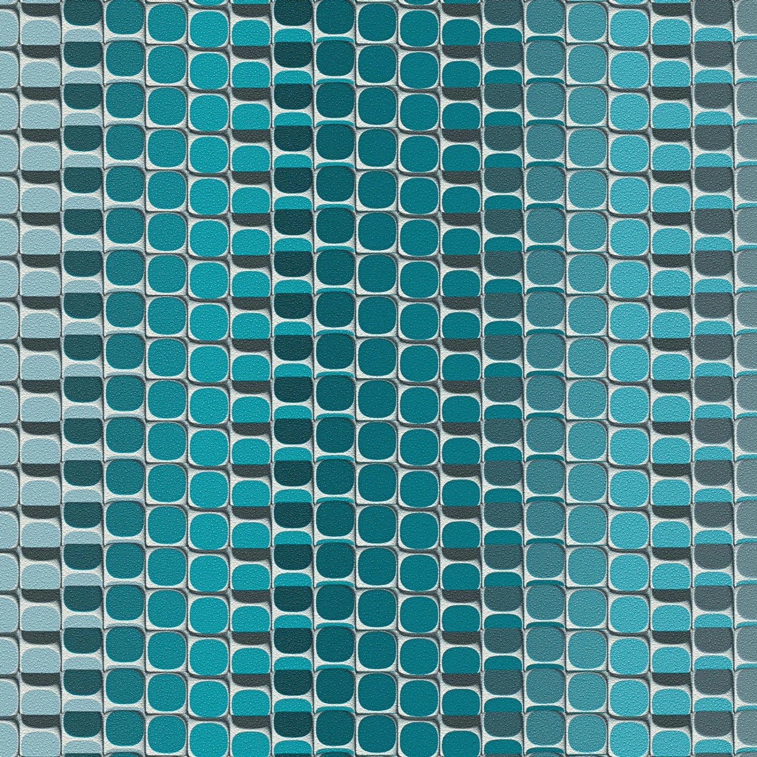 Bricoflor Vlies Mustertapete Blau Moderne Tapete mit Muster Geometrisch für Schlafzimmer und Küche Blaue Vliestapete Gemustert mit Vinyl Abwaschbar