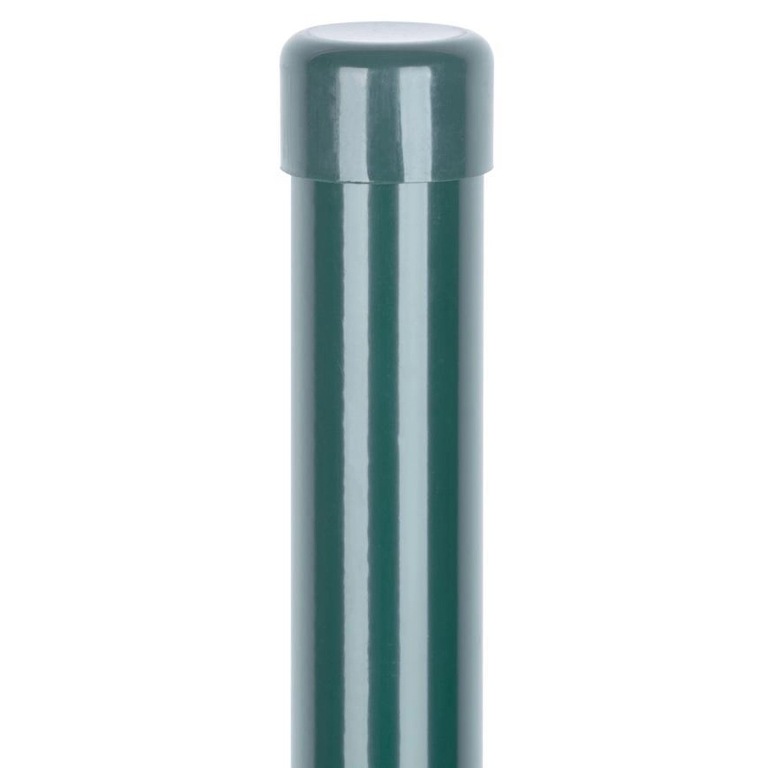PROREGAL Maschendrahtzaun, Zaunpfosten, mit Kappe, Rund Metaltec 48/2000/1, günstig online kaufen