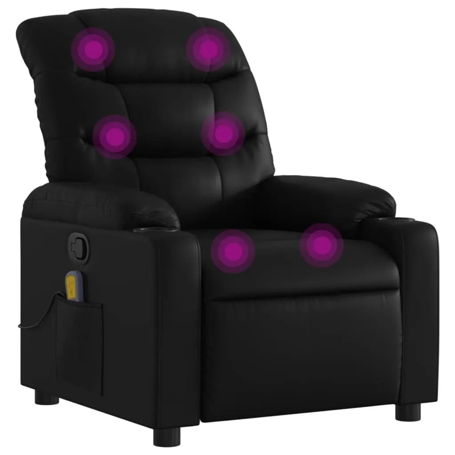 vidaXL Massage-Relaxsessel Kunstleder Schwarz 3206847 günstig online kaufen