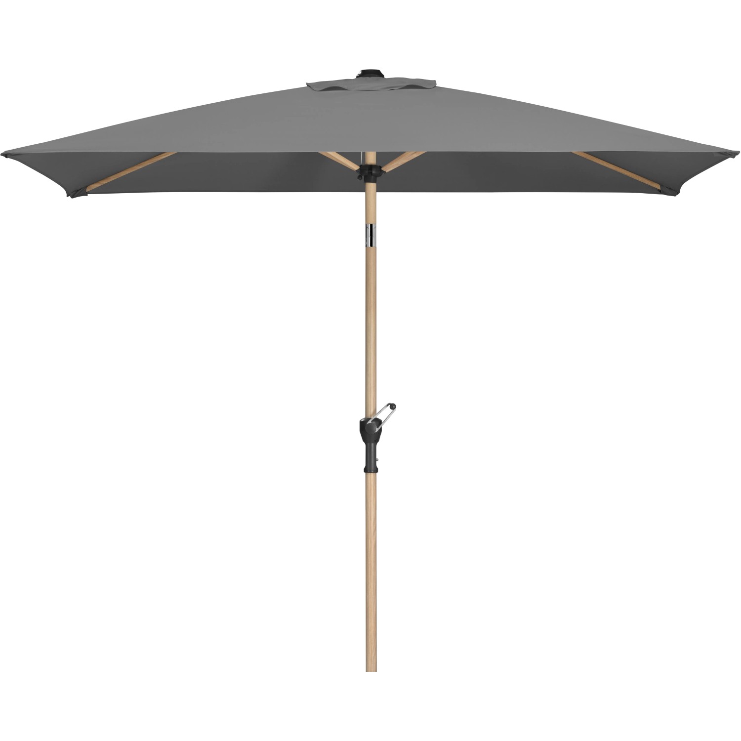 Schneider Marktschirm, 230x150 cm, anthrazit, mit Knickfunktion für optimale Schattenausrichtung.