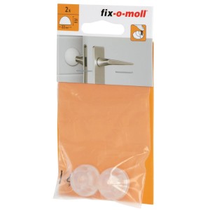 Verpackung transparente, selbstklebende Wandpuffer / Türstopper, 2 Stück