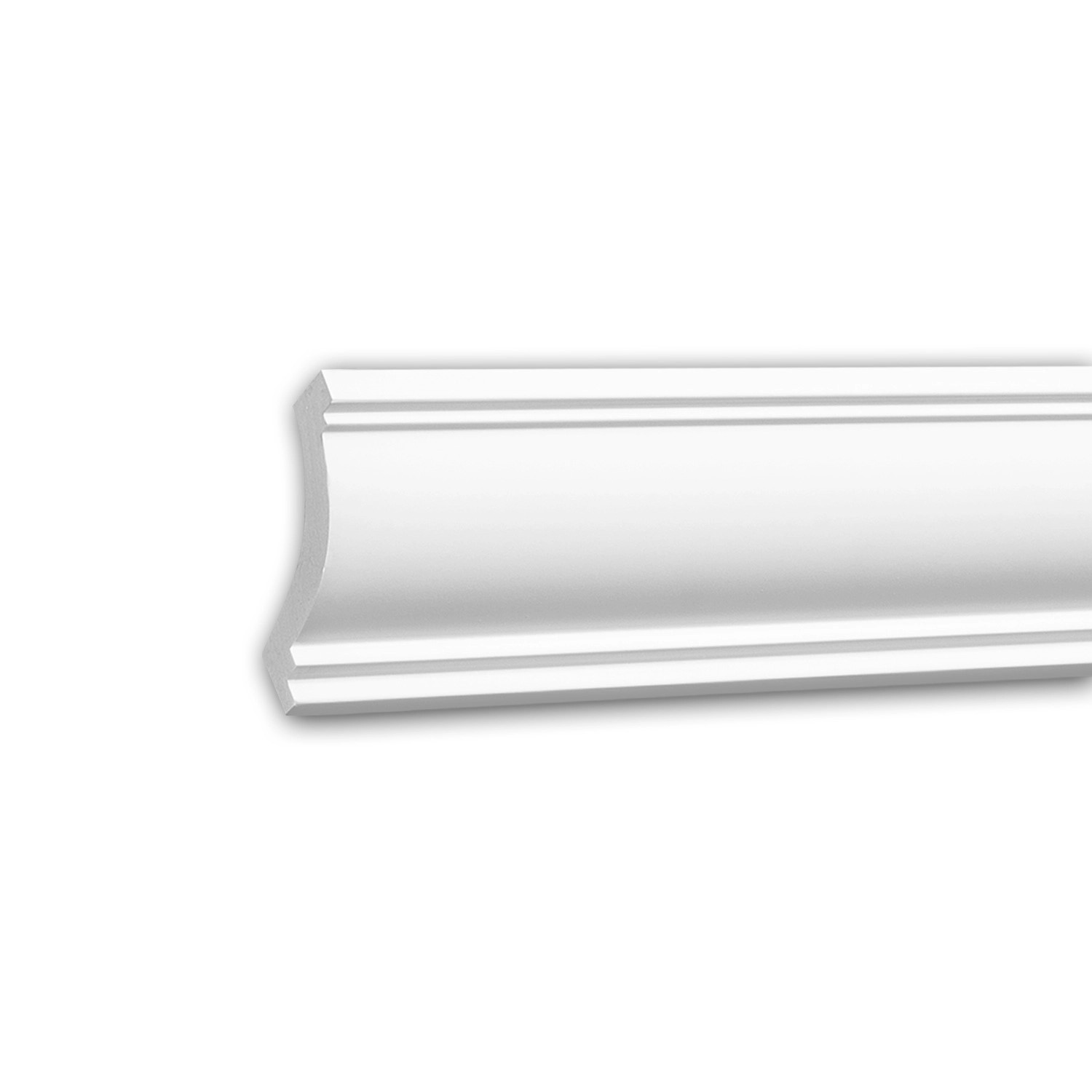 Thumbnail - PROFHOME 150215 Eckleiste aus Polyurethan Deckenleiste Stuckleiste 2 m 200 cm x 4,9 cm x 5,1 cm Weiß