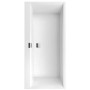 Villeroy & Boch Squaro Edge 12 Duo Badewanne, 170x75 cm, Weiß, mit mittigem Ab- und Überlauf.