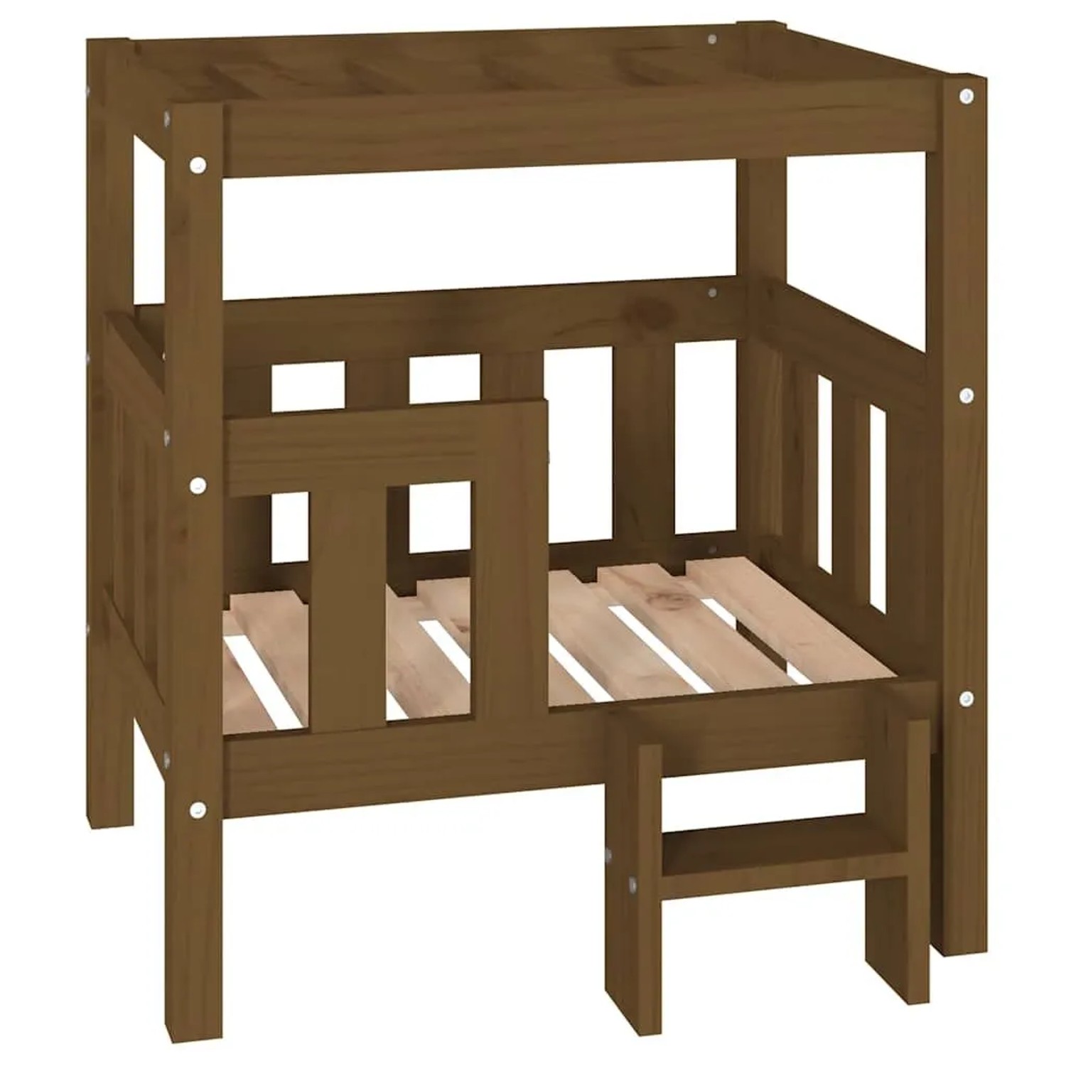 vidaXL Hundebett Honigbraun 65,5x50,5x70 cm Massivholz Kiefer 822375