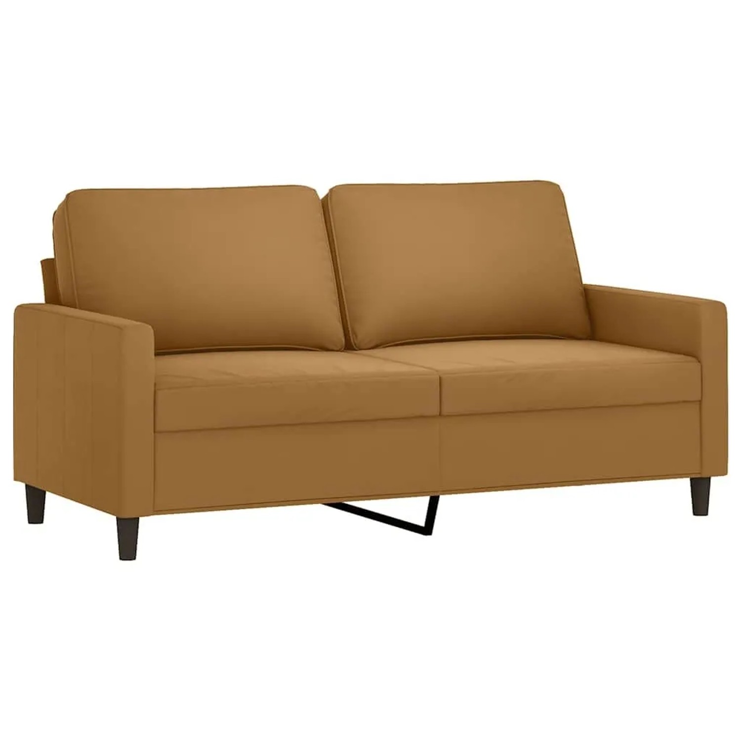 vidaXL 2-Sitzer-Sofa Braun 140 cm Samt 359206 günstig online kaufen