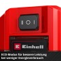 Detailaufnahme: Einhell Akku-Schmutzwasserpumpe GE-DP 18/25 Li-Solo mit Schalter für Leistungsstufen.