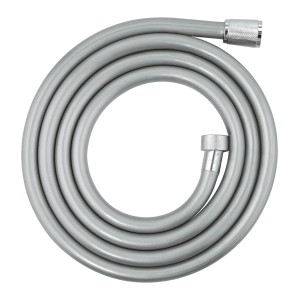 Grohe QuickFix Brauseschlauch VitalioFlex Trend, 200 cm, Chrom, aufgerollt.