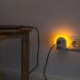 Müller-Licht LED-Nachtlicht Sirius Round Weiß mit Sensor in Steckdose, warmes Licht.
